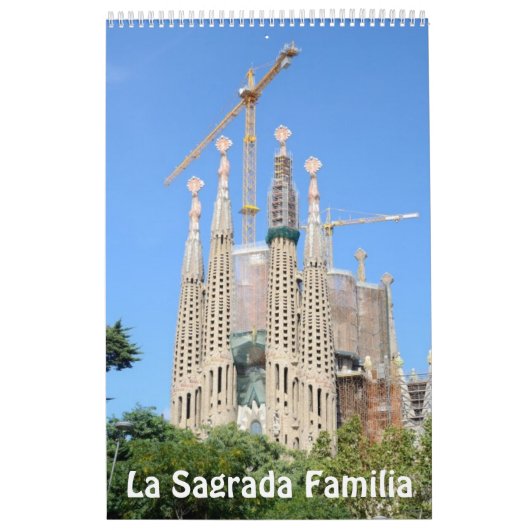12ヶ月La Sagrada Familiaフォトカレンダー カレンダー (カバー)