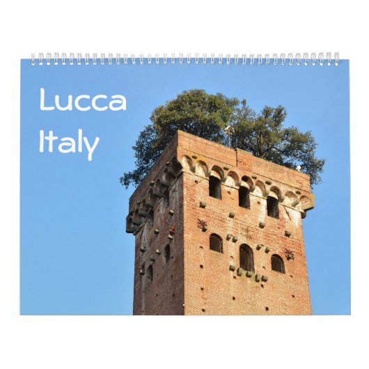 12ヶ月Lucca,イタリア写真カレンダー カレンダー (カバー)