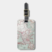 12世紀のヨーロッパ地図 ラゲッジタグ (正面縦)