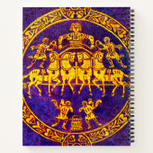 12世紀の中世の騎兵と兵士 ノートブック (裏面)