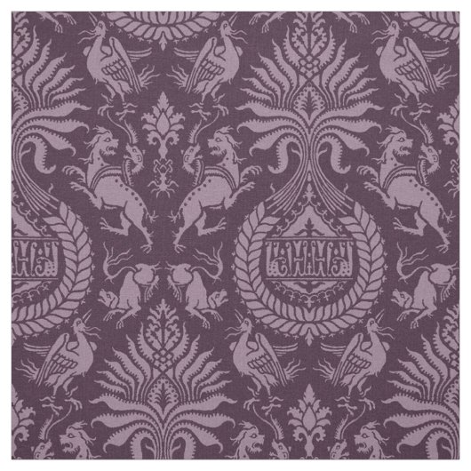 12世紀の動物ダマスク ファブリック (見本)