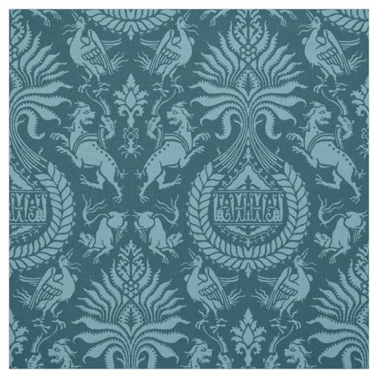 12世紀の動物ダマスク ファブリック (見本)
