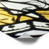 12世紀の悪魔に苦しめられた仕事(染色) ポスター (角)