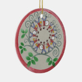 12人のドラマーがクリスマスオーナメントをドラミング セラミックオーナメント (右)