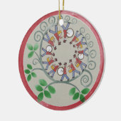 12人のドラマーがクリスマスオーナメントをドラミング セラミックオーナメント (左)