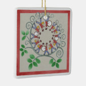 12人のドラマーがクリスマスオーナメントをドラミング セラミックオーナメント (右)