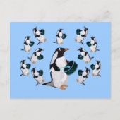 12人のドラマーがポストカードをドラムで打つ ポストカード (正面)