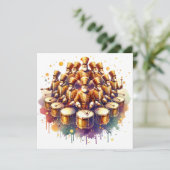 12人のドラマーが演奏する クリスマスの12日間 シーズンカード (スタンド正面)