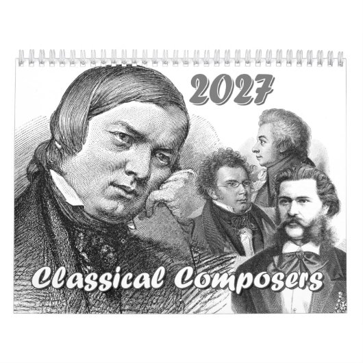 12人の作曲家 / 12の組み合わせ、2026年 カレンダー (カバー)