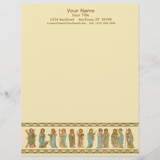 12人の使徒（RLS 20a，シートA）文房具 (正面)