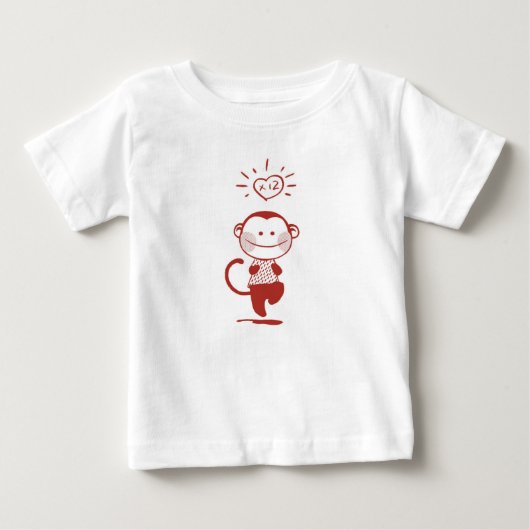 12人の猿の2011年の_の子供のT ベビーTシャツ (正面)