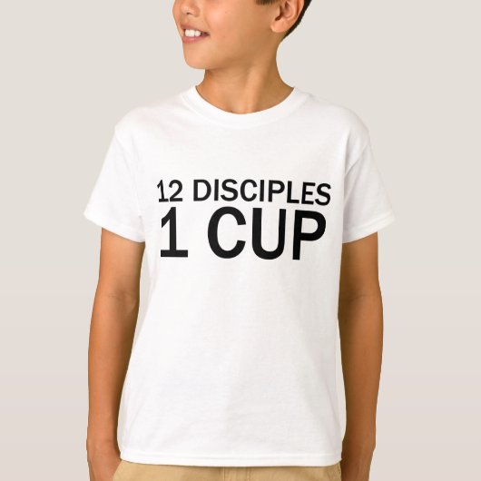 12使徒と1杯のジョークTシャツ 最後の晩餐 Tシャツ (正面)