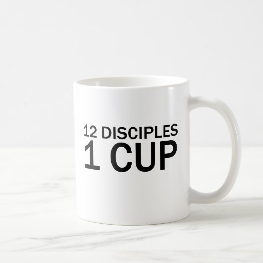 12使徒、1杯 楽しい最後の晩餐Tシャツ コーヒーマグカップ (右)