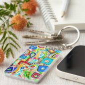 12個の20アクリルキーチェーン キーホルダー (正面右)