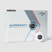 12個のCallaway Supersoftカスタムロゴゴルフボール ゴルフボール (パッケージング)
