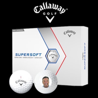 12個のCallaway Supersoft カスタムフォトゴルフボール ゴルフボール