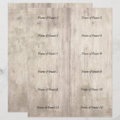 12個荷車を引くの「切断可能」座席表の設定V&C (正面/裏面)