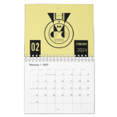 12倍の獣：幾何学的な〔占星術の〕十二宮図の旅 カレンダー (2月 2027)