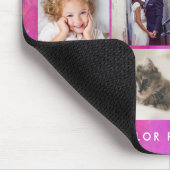 12写真のコラージュ|の水彩画のマゼンタ マウスパッド (コーナー)