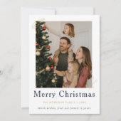 12写真コラージュ何1年の家族のクリスマス シーズンカード (正面)