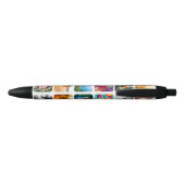 12写真テンプレート両面ブラックインクペン 黒ボールペン (裏面)