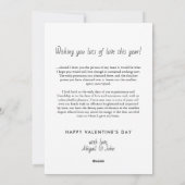 12写真ハートコラージバレンタインデーのラブカード シーズンカード (裏面)