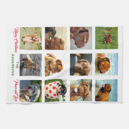 12写真ファミリーフォト✨コラージュカスタム キッチンタオル