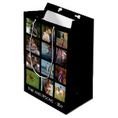 12写真フォトコラージュ✨カスタム思い出 ミディアムペーパーバッグ (正面アングル)