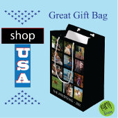 12写真フォトコラージュ✨カスタム思い出 ミディアムペーパーバッグ