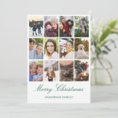 12写真モダンコラージュのクリスマス シーズンカード (スタンド正面)