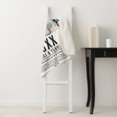 12写真モダンコラージュ家族レビュー年 シェルパブランケット (インサイチュ)