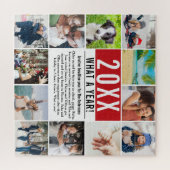 12写真モダンコラージュ家族レビュー年  ジグソーパズル (横)