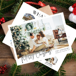 12写真モダン何A年クリスマスカード シーズンカード