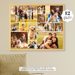 12写真ユニークコラージュのミニマルなシンプル写真 フォトプリント