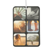 12写真両面テンプレートグリッドラウンドフレーム カーエアーフレッシュナー (正面)