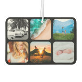 12写真両面テンプレートグリッドラウンドフレーム カーエアーフレッシュナー (裏面)