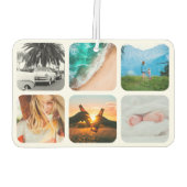 12写真両面テンプレートグリッドラウンドフレーム カーエアーフレッシュナー (裏面)