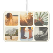 12写真両面テンプレートグリッドラウンドフレーム カーエアーフレッシュナー (正面)