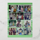 12写真 – 最も暖かい願いクリスマスツリーオーナメント 箔シーズンカード (裏面)