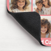 12写真Instagramコラージュとサンゴの背景 マウスパッド (コーナー)