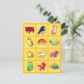 12動物はがき（カスタマイズ可能） ポストカード (スタンド正面)