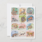 12匹の怖い動物 シーズンカード (正面)