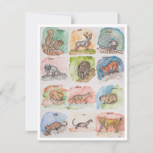 12匹の怖い動物 シーズンカード (正面)