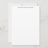 12匹の海の生き物のグリーティングカード 招待状 (裏面)