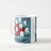 12匹の猫のドラムをたたくこと… 休日 コーヒーマグカップ (正面左)