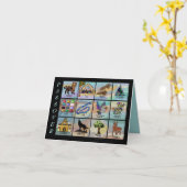 12匹の種族の過ぎ越しの祝いカード カード (黄色い花)