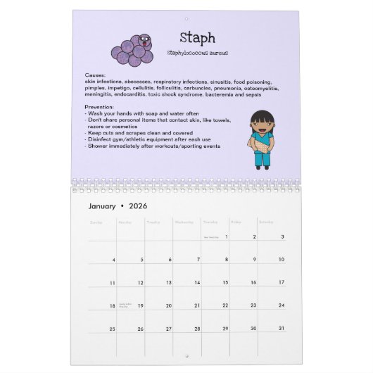 12可愛い生殖で手を洗う理由 カレンダー (1月 2026)