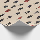 12台のクラシカル作曲家がラッピング ラッピングペーパー (角)