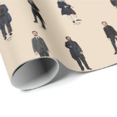 12台のクラシカル作曲家がラッピング ラッピングペーパー (ロールコーナー)