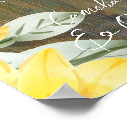 12台の木製素朴ひまわりフォトシーティング ポスター (角)